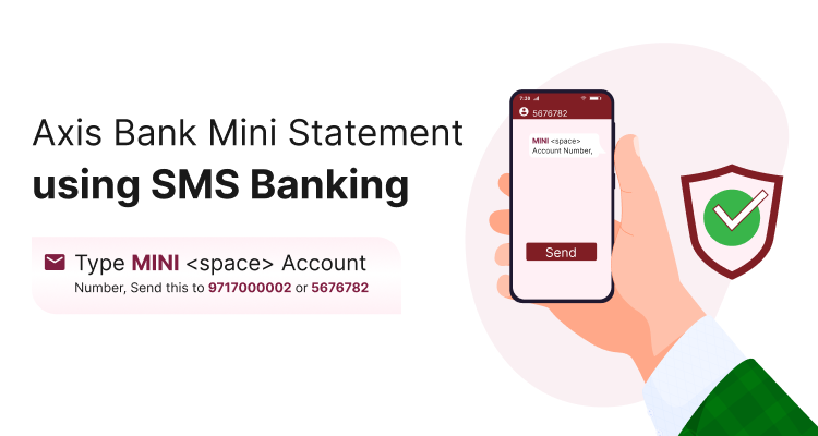 Axis Bank Mini Statement by Using SMS